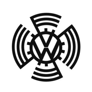 primeiro logotipo e usado como emblema da Volkswagen nos primeiros Fuscas